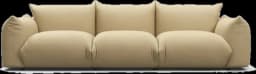 Cream pillow-back sofa