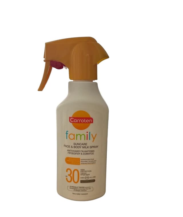 Carroten Protect & Tan Suncare Milk Spray SPF 30 - 200ml