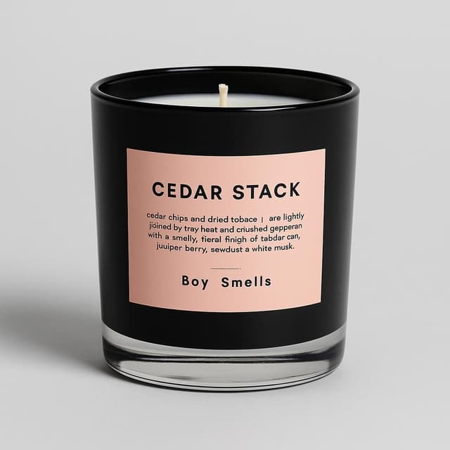 Boy Smells Cedar Stack Candle