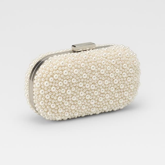 Olga Berg Valentina Faux Pearl Clutch