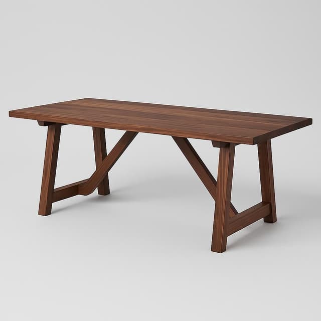 What We Make Farmhouse Trestle Table