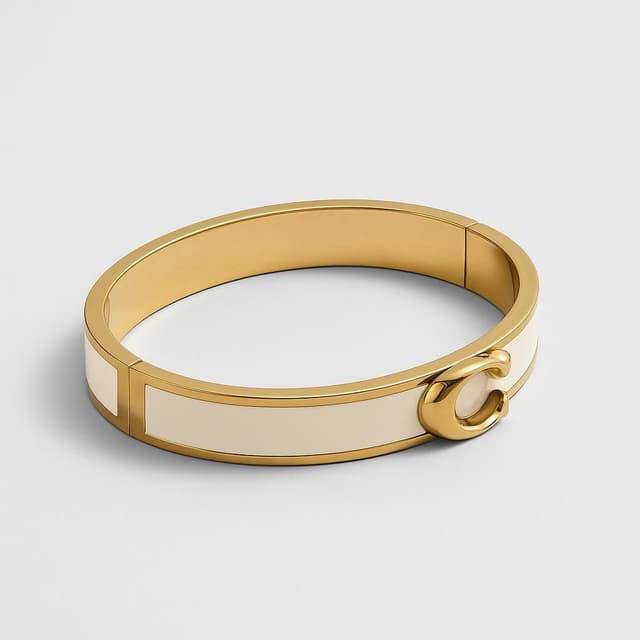 Coach Outlet Signature Push Hinged Bangle