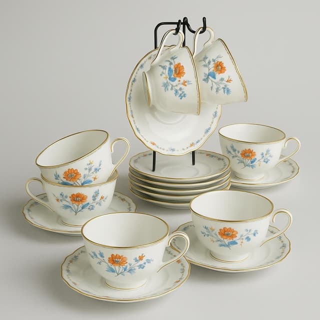 Royal Limoges Tea Cup and Saucer Set
