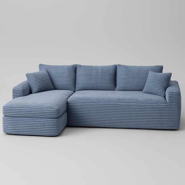 Flyida 95-Inch Boneless Cloud Sectional Couch