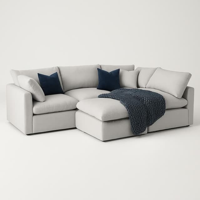 Modway Commix Down Filled Overstuffed Sectional Sofa