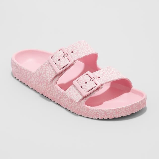 Shade & Shore Neida EVA Two Band Footbed Slide Sandals