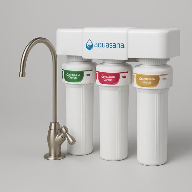 Aquasana 3-Stage Max Flow Claryum Under-Sink Water Filter