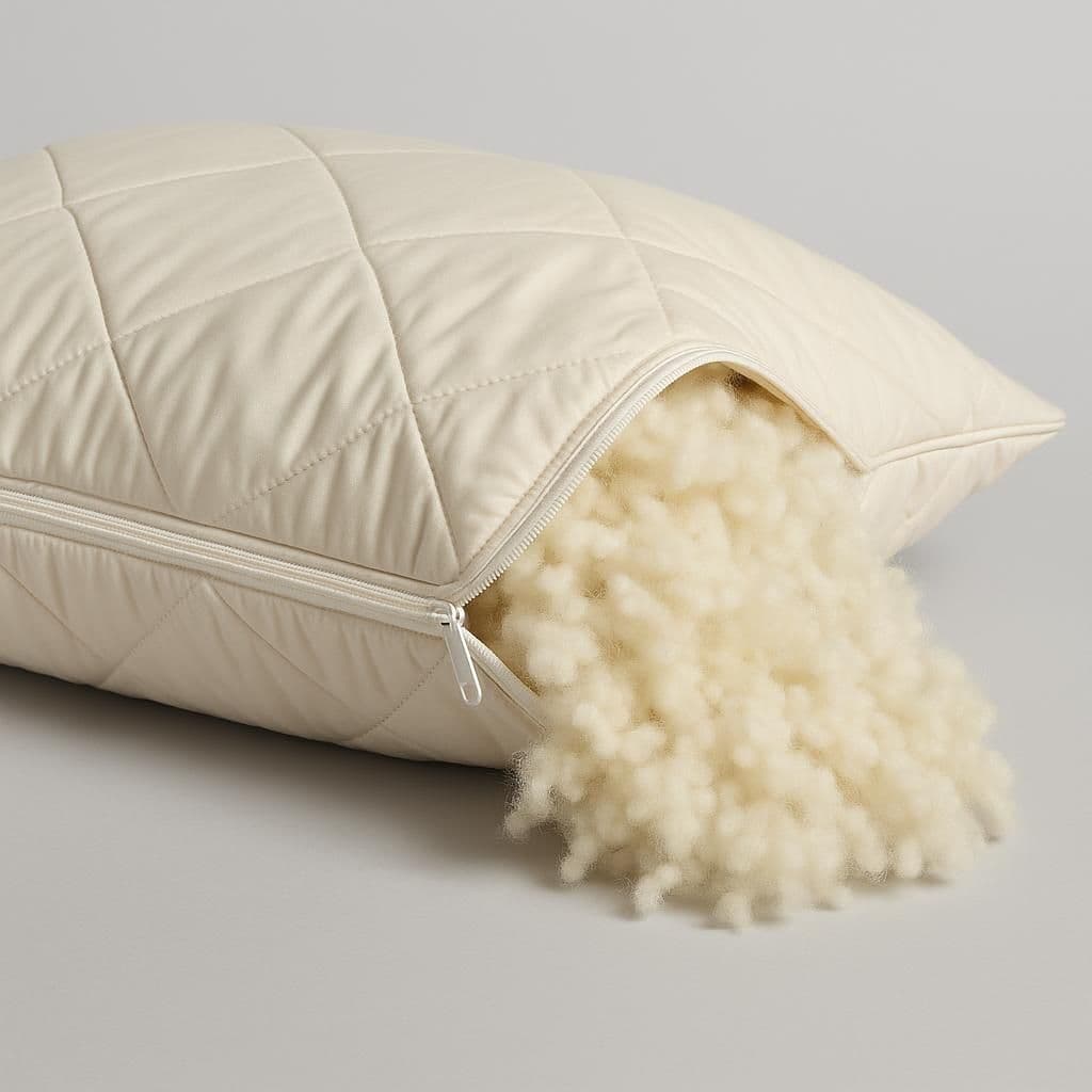 Woolroom Washable Wool Deluxe Pillow