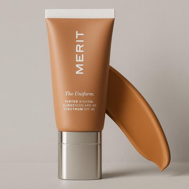 MERIT The Uniform Tinted Mineral Sunscreen Broad Spectrum SPF 45