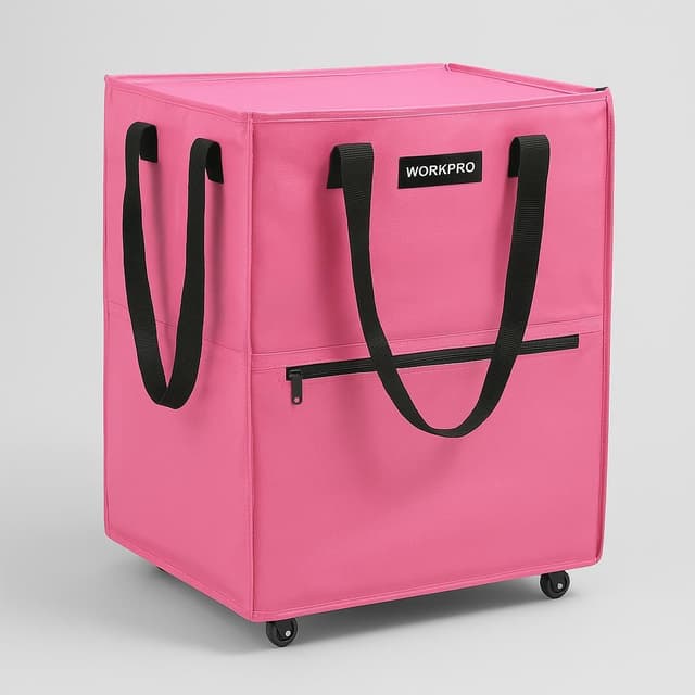 WORKPRO Large Reusable Grocery Bag on Wheels