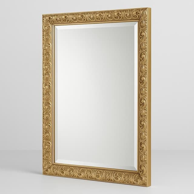 Amanti Art Beveled Wood Wall Mirror - Florentine Gold