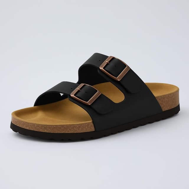 Ecetana Cork Footbed Slide Sandals