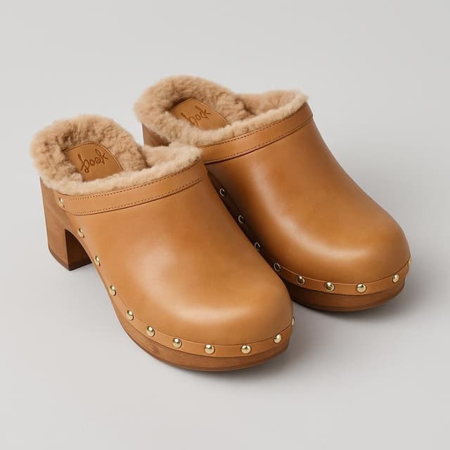 Beek Woodpecker Genuine Shearling Clog