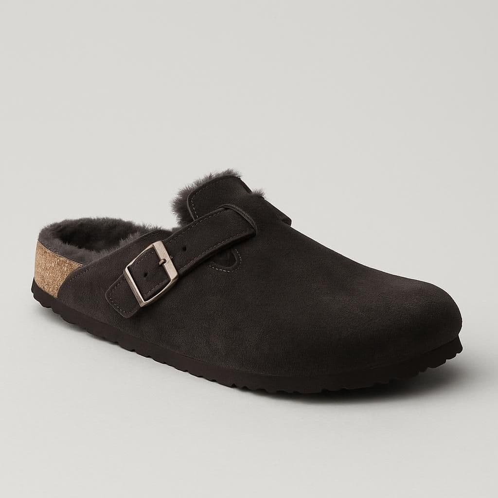 Birkenstock Boston Shearling Lined Suede Clog