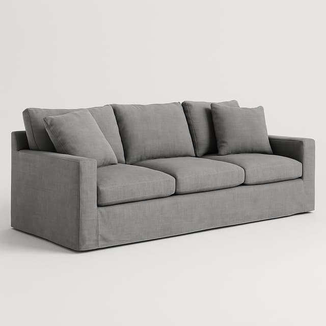 Crate & Barrel Lounge Deep Slipcovered Sofa
