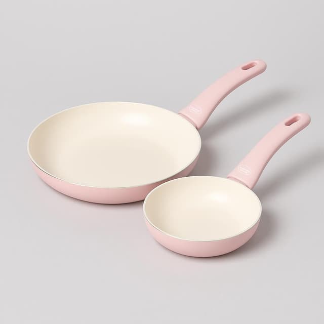 GreenLife Soft Grip Healthy Ceramic Nonstick Frying Pan Set 7" and 10"