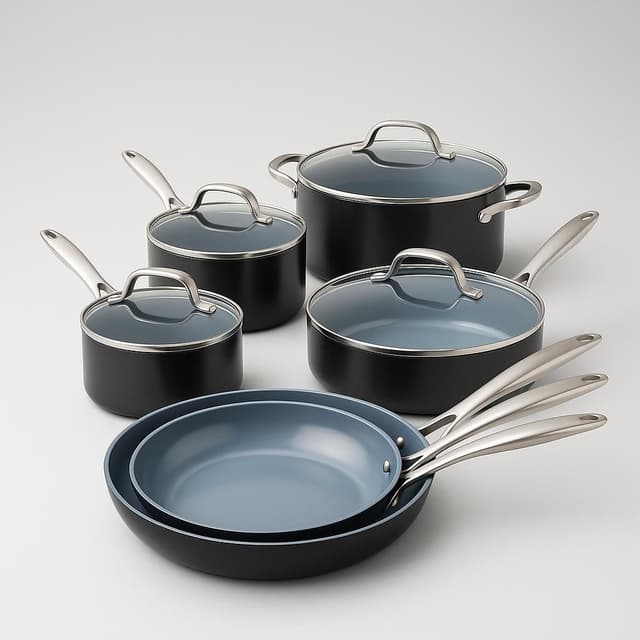 GreenPan Valencia Pro 11-Piece Ceramic Nonstick Cookware Set