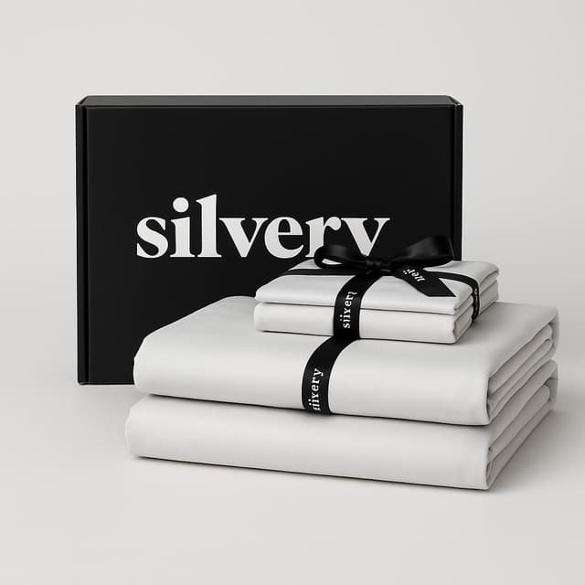 Silvery Silver Infused Bamboo Sheet Set