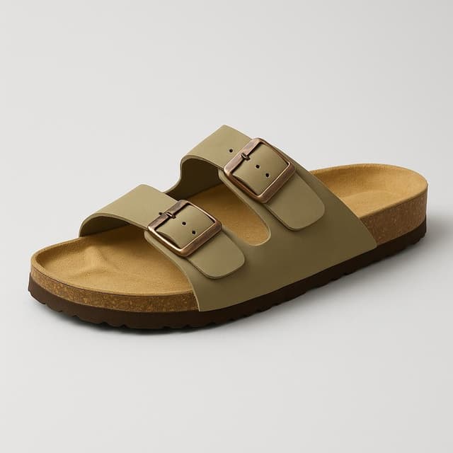 CUSHIONAIRE Lane Cork Footbed Sandals