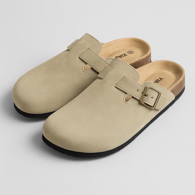 Xiakolaka Women's Suede Clogs