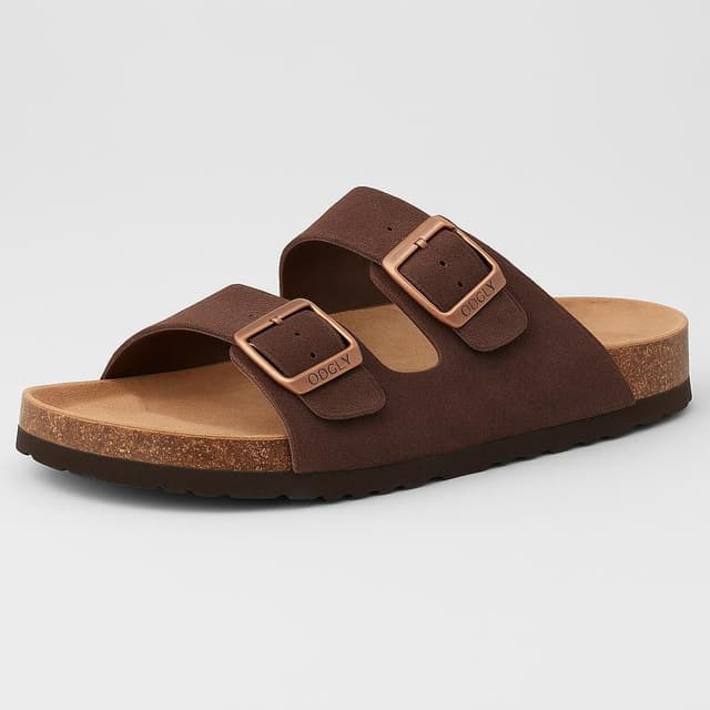 ODOLY Unisex Cork Footbed Slide Sandal