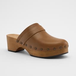 Zara Leather Clogs