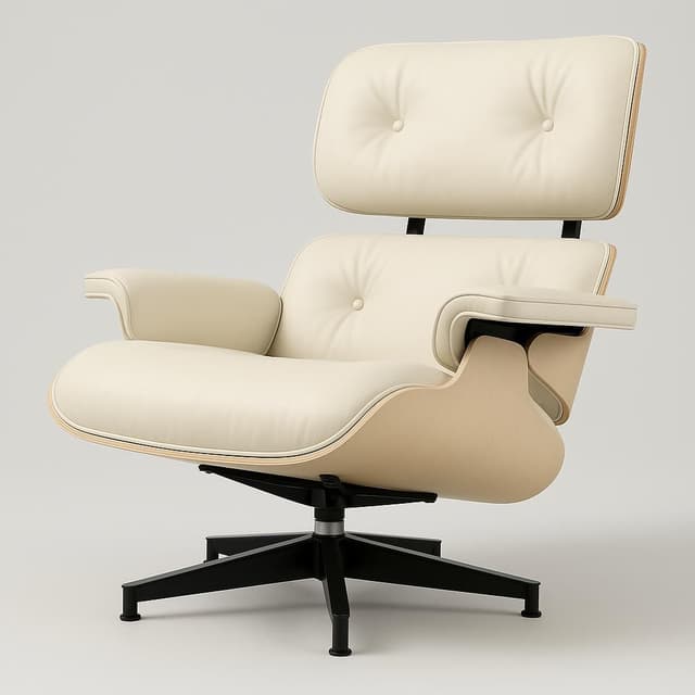CurverK A+ Taller Ultra Premium Eames Lounge Chair and Ottoman