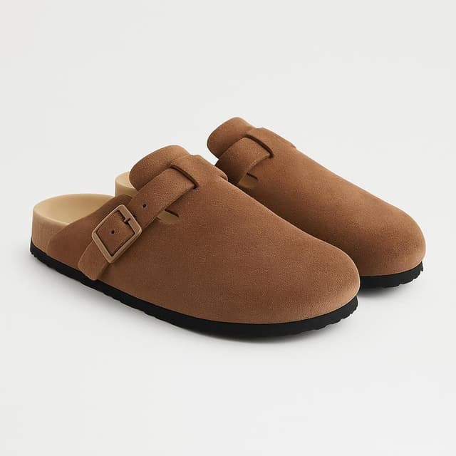 Quince Water Repellent Suede Clog Mule