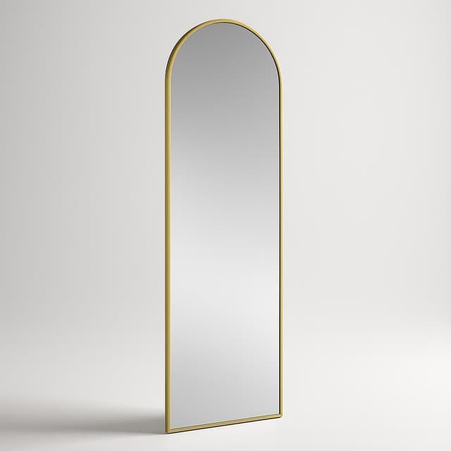 Better Homes & Gardens 17" x 58" Brass Arched Large Floor Mirror