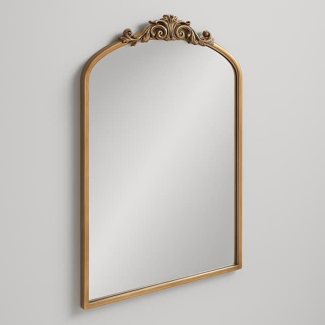 Kate and Laurel Arendahl Traditional Arch Mirror Gold