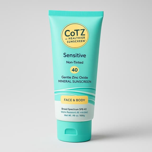 CoTZ Sensitive Non-Tinted Zinc Oxide Mineral Sunscreen SPF 40