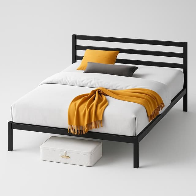 Zinus Mia Metal Platform Bed Frame Queen