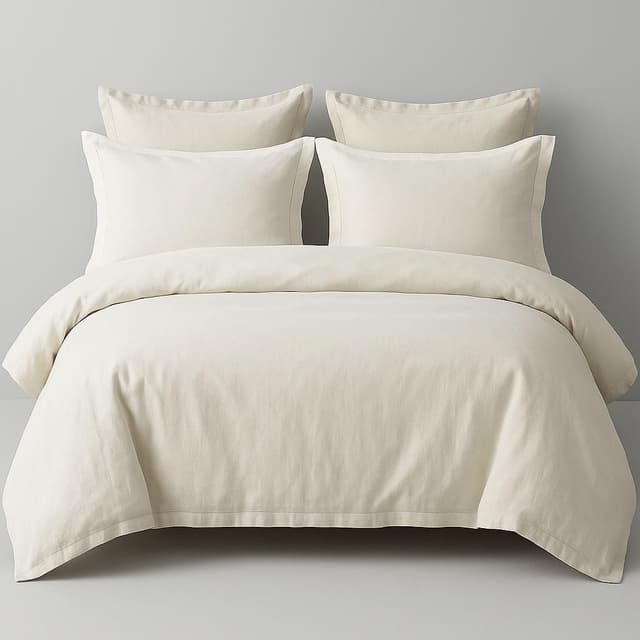 Simple & Opulence 100% Linen Duvet Cover Set