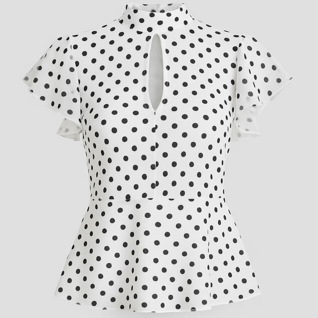 ASOS DESIGN Floaty Mesh Flutter Sleeve Top