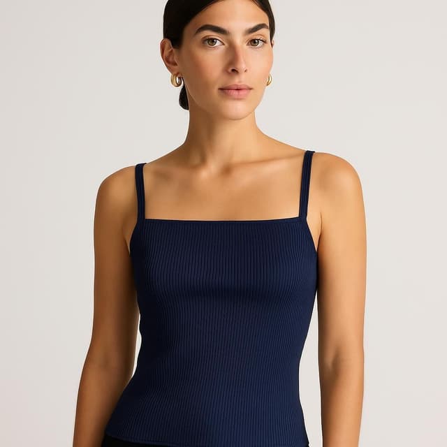 Quince Silk Ribbed Top