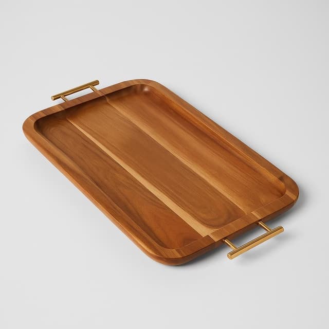 Better Homes & Gardens Acacia Wood Rectangle Tray