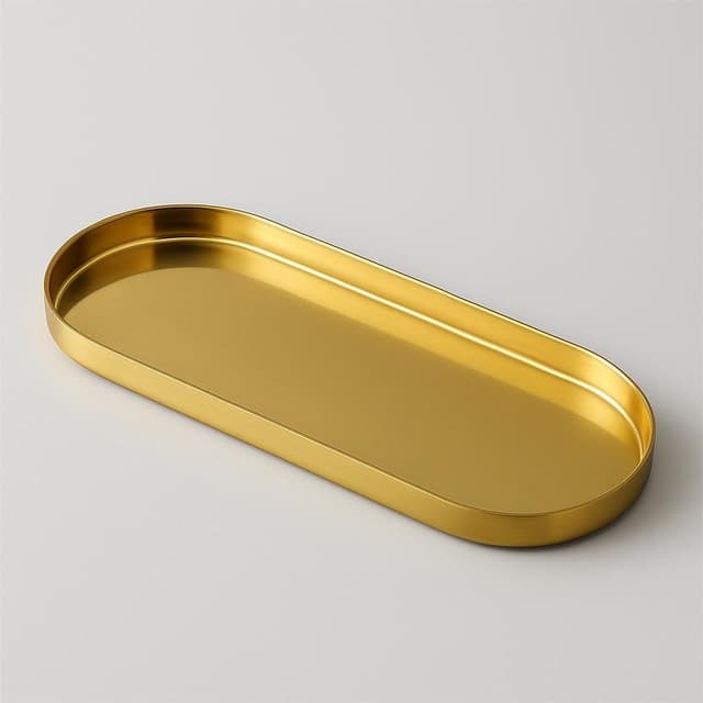 CB2 Metal/Brass Finish Tray
