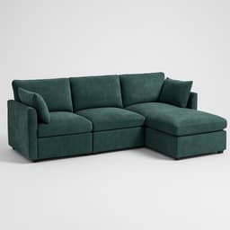 Ebern Designs 4-Piece Modular Cloud Couch Reversible Sectional
