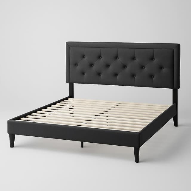 LUCID Upholstered Platform Bed Frame