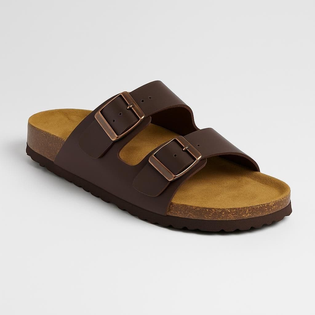 CUSHIONAIRE Lane Cork Footbed Sandal