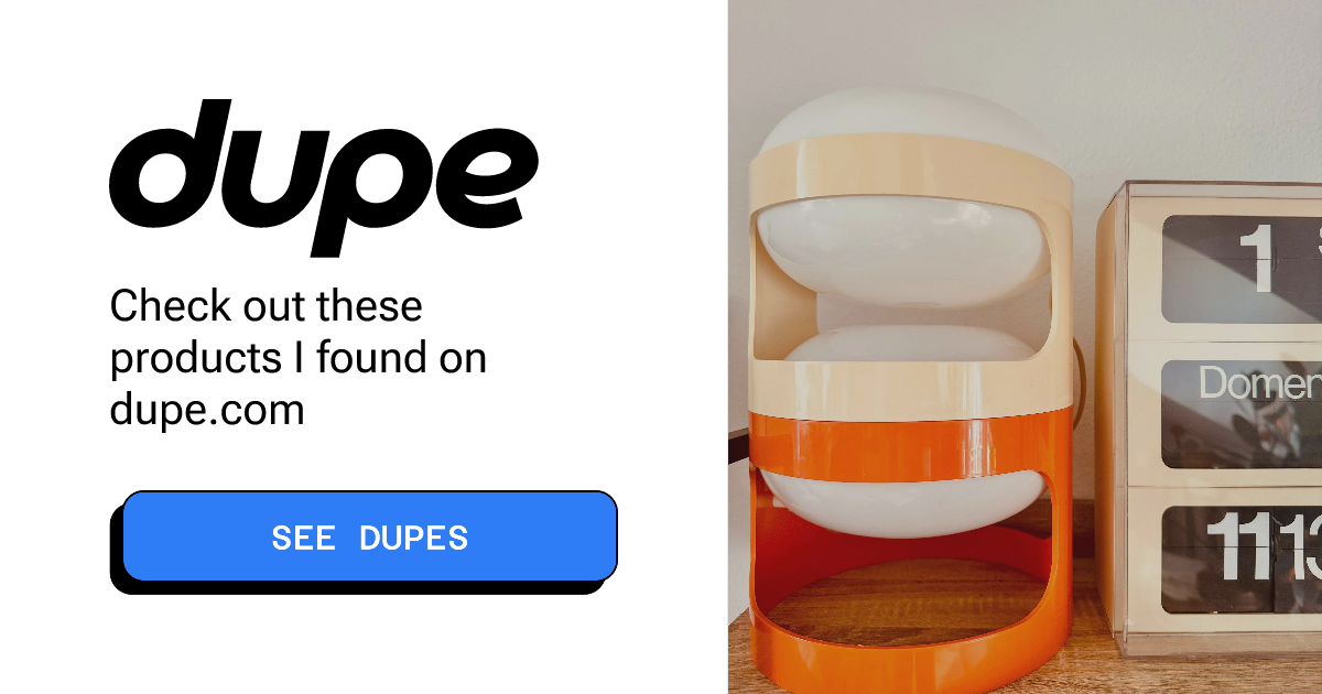 See deals & similar results for Joe Colombo Kartell Lamp: Beige Mid-Century Modern