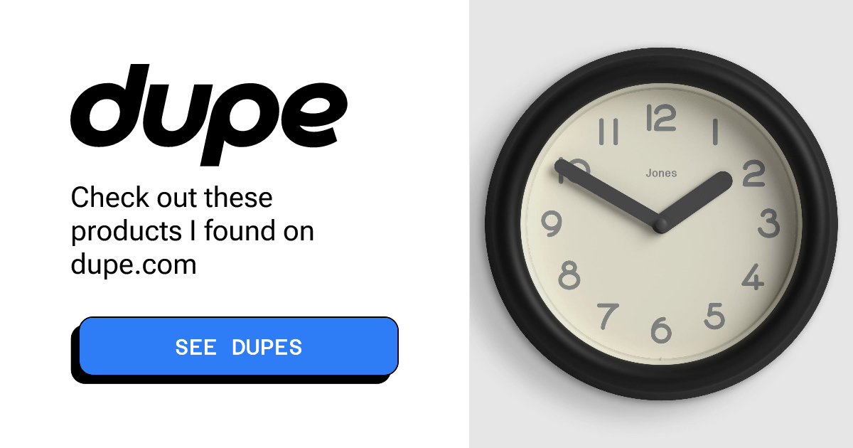 See deals & similar results for Jones Clocks Fuze Black Wall Clock ...