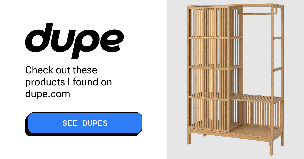 See deals & similar results for NORDKISA Bamboo Open Wardrobe with