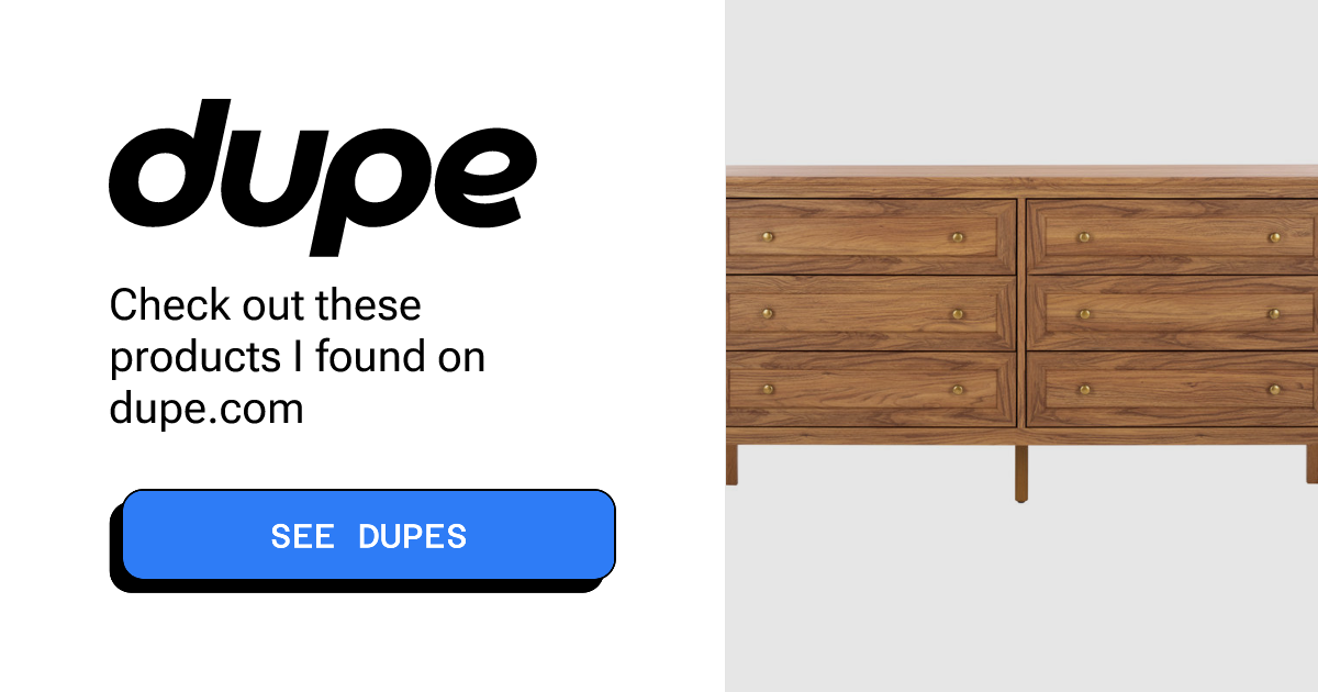 See deals & similar results for Cardae 6-Drawer Oak Dresser - Modern ...
