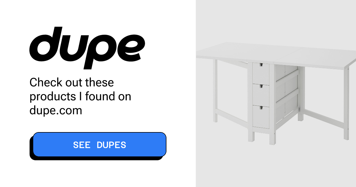 See deals & similar results for IKEA NORDEN White Gateleg Drop